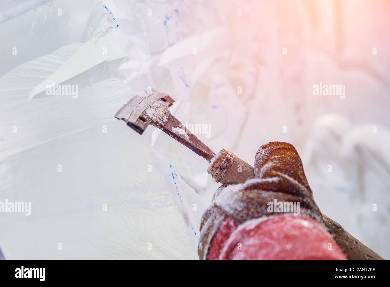 Ice Chisel Winter Ice sculptor tools hi-res stock photography and images - Alamy