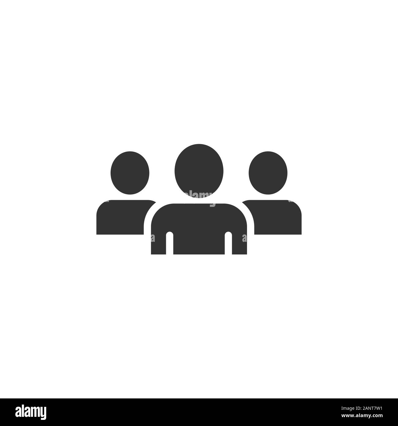 People communication icon in flat style. People vector illustration on ...