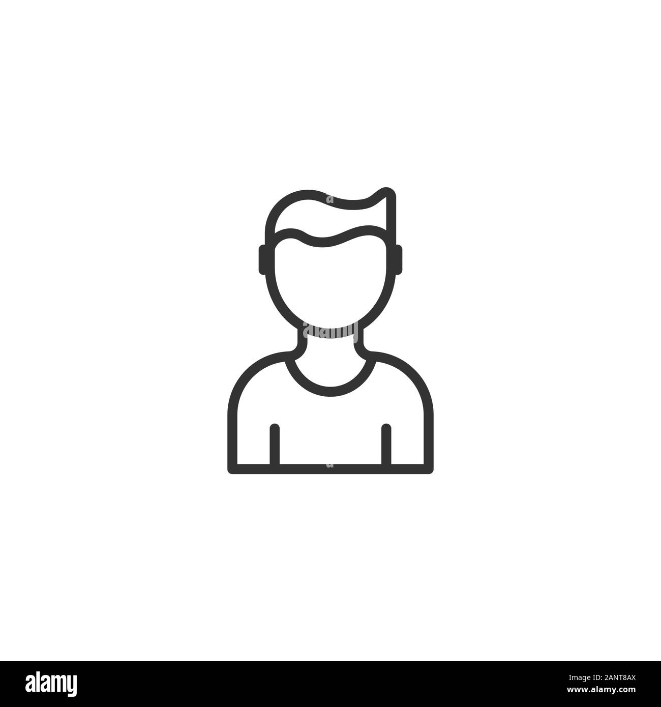 People communication icon in flat style. People vector illustration on ...