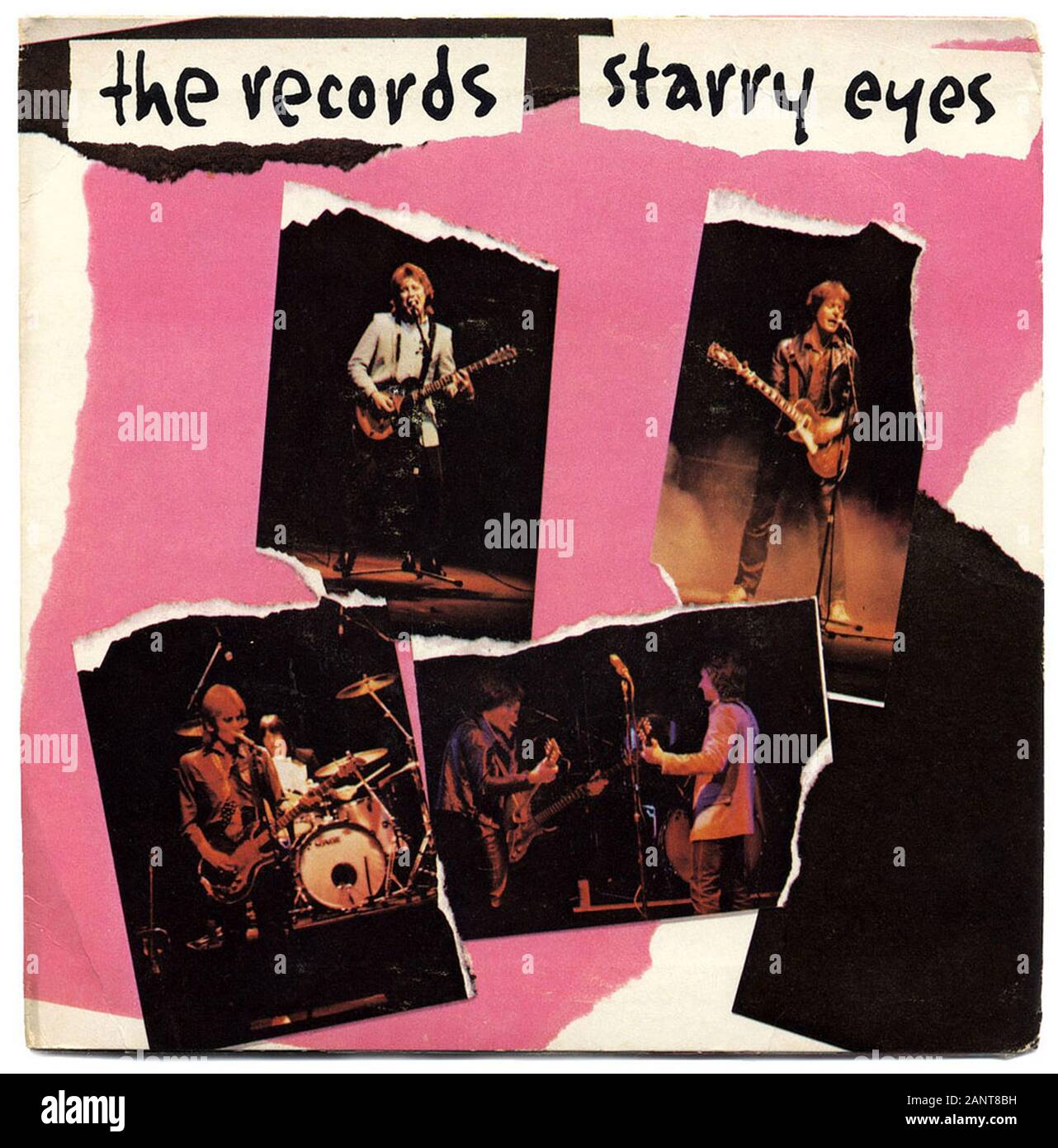 The Records - Starry Eyes - Classic vintage vinyl album Stock Photo