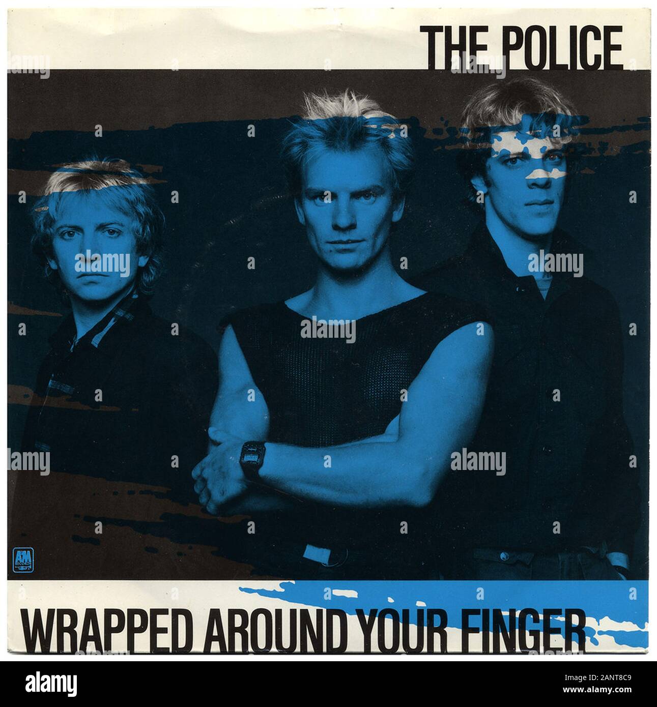 The Police - Wrapped Around Your Finger - Classic vintage vinyl album Stock Photo