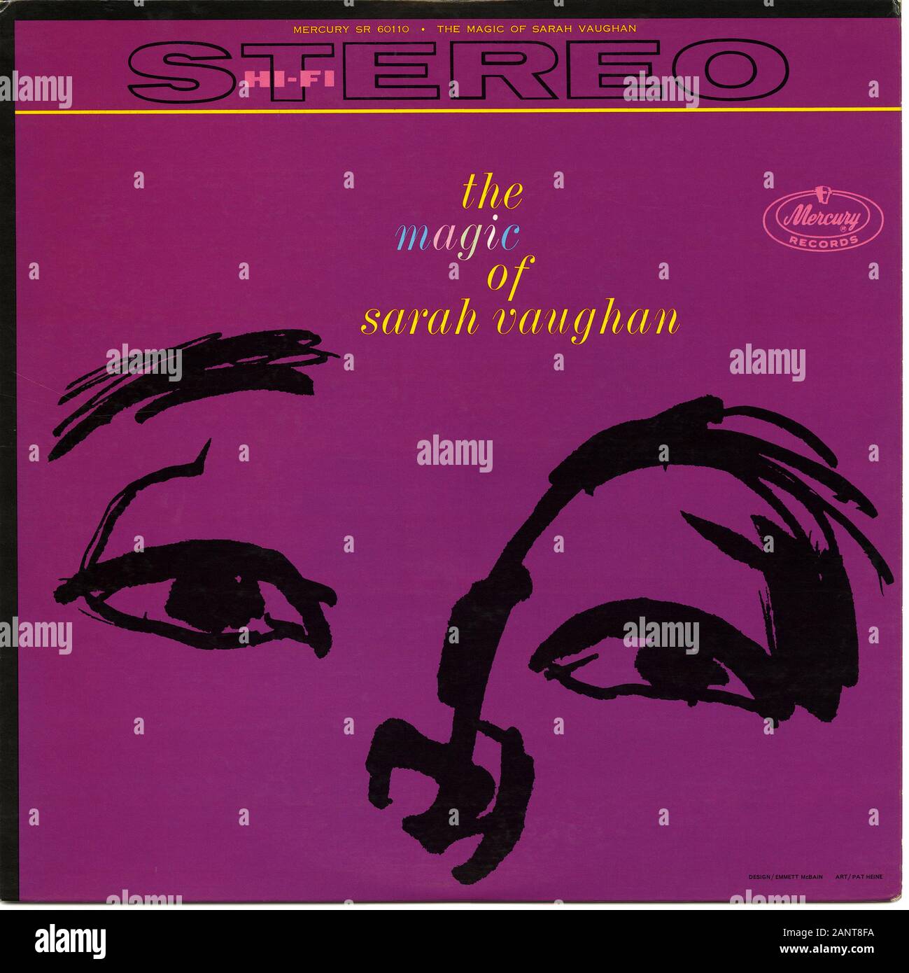 The Magic of Sarah Vaughan  - Classic vintage vinyl album Stock Photo