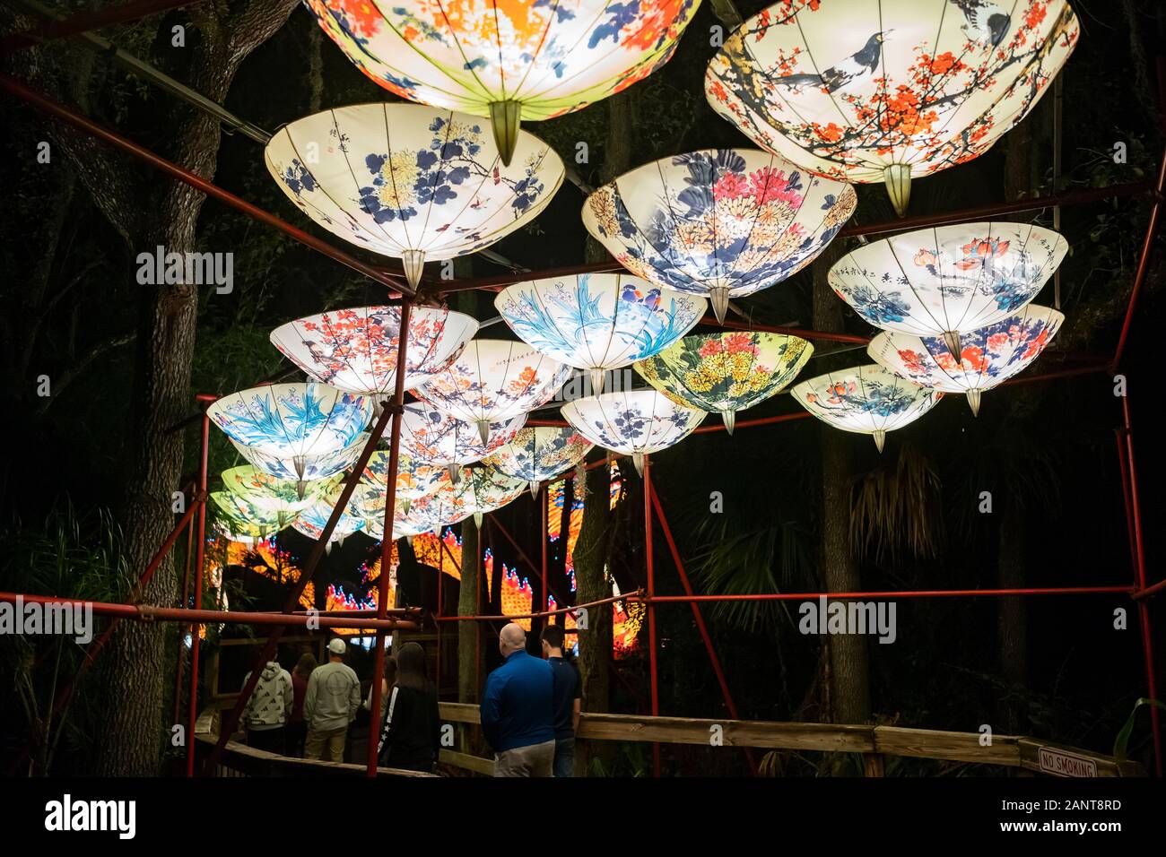 Sanford, Fla/USA Dec 29, 2019 The Asian Lantern Festival, Into the