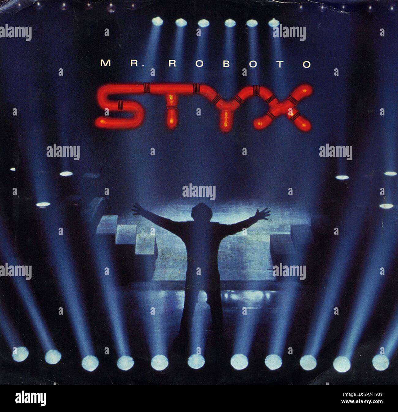 Styx - Mr. Roboto - Classic vintage vinyl album Stock Photo