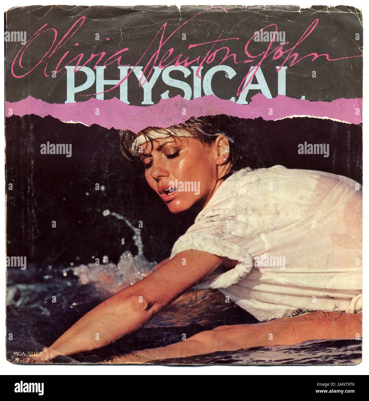 Olivia Newton-John - Physical - Classic vintage vinyl album Stock Photo