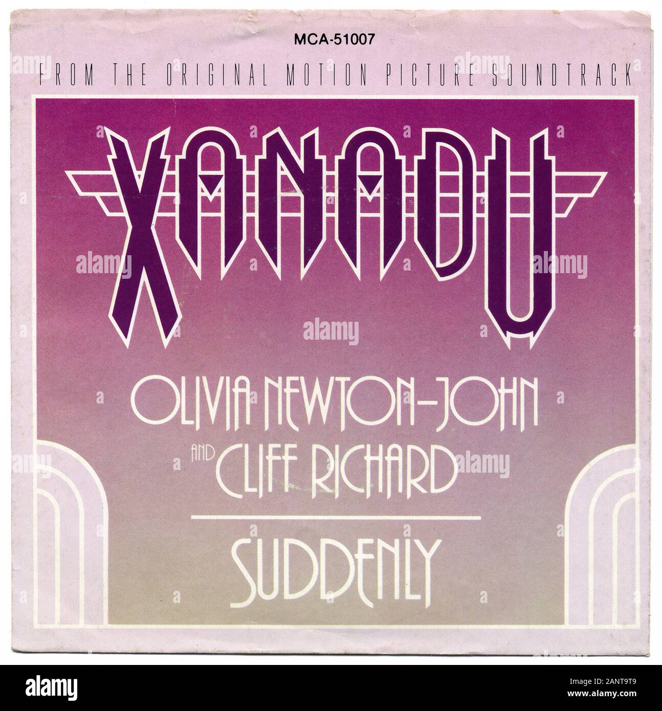 Olivia Newton-John And Cliff Richard - Suddenly - Classic vintage vinyl album Stock Photo