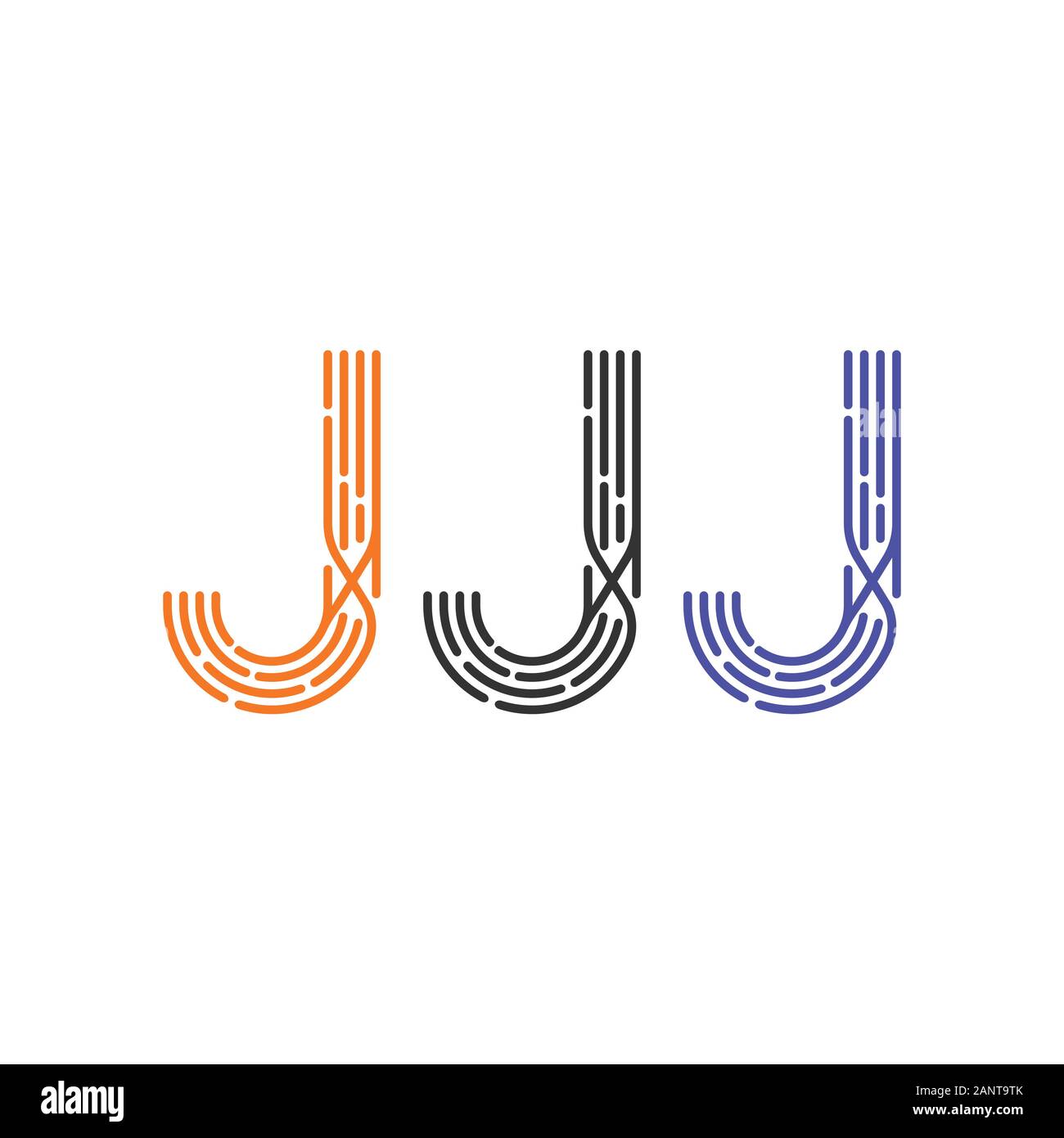 Line Art J Letter Logo Design Template Letter J Logo Monogram Modern Style Design Element Stock Vector Image Art Alamy