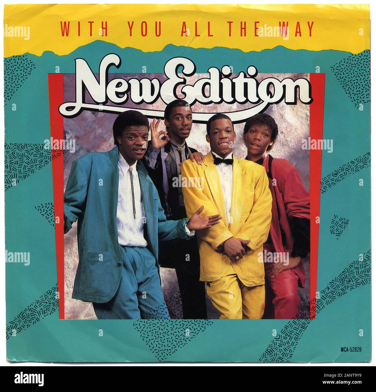 New Edition - With You All The Way - Classic vintage vinyl album Stock Photo
