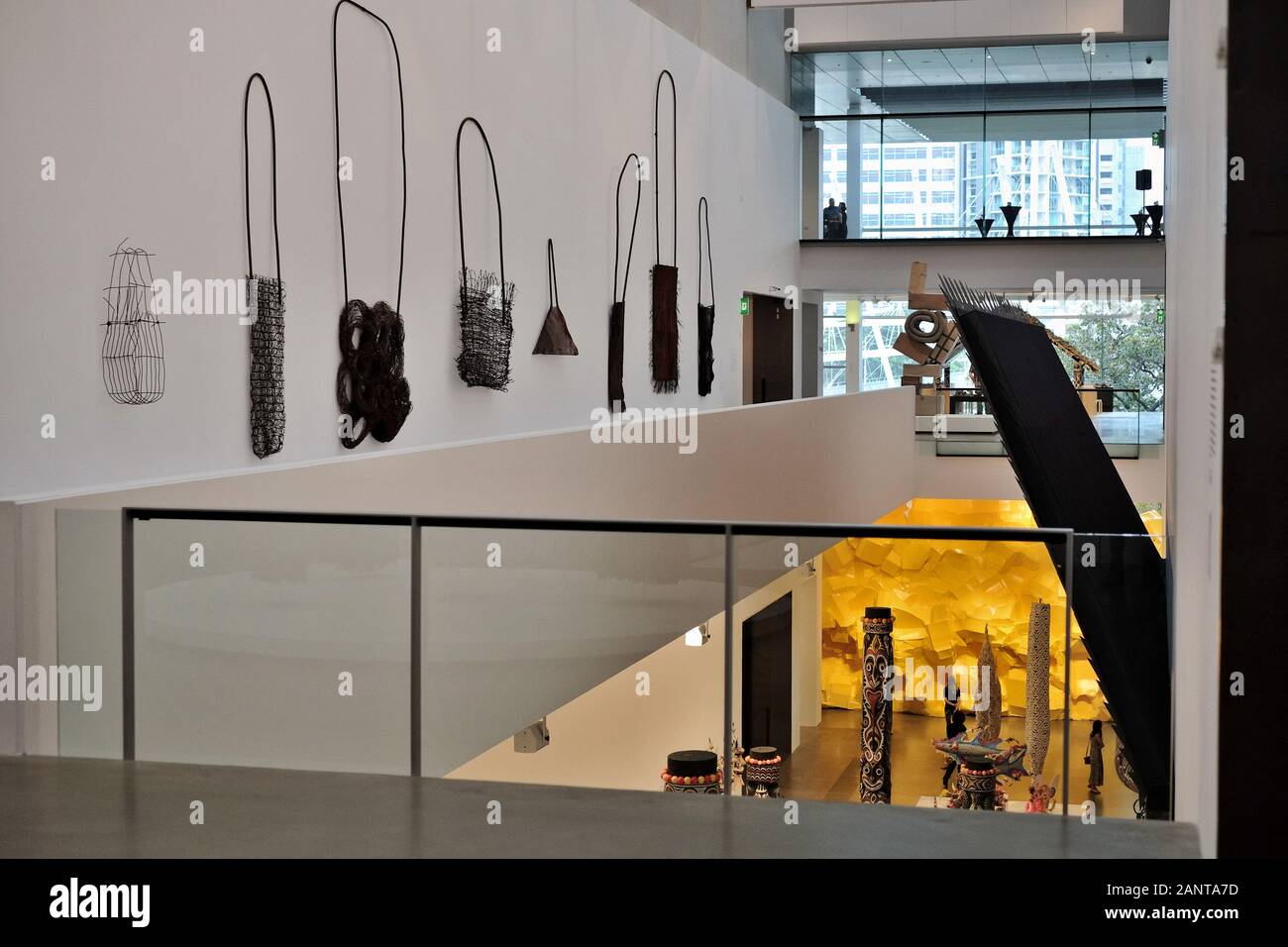 A view of an exhibition at GOMA, Queensland Art Gallery, South Bank