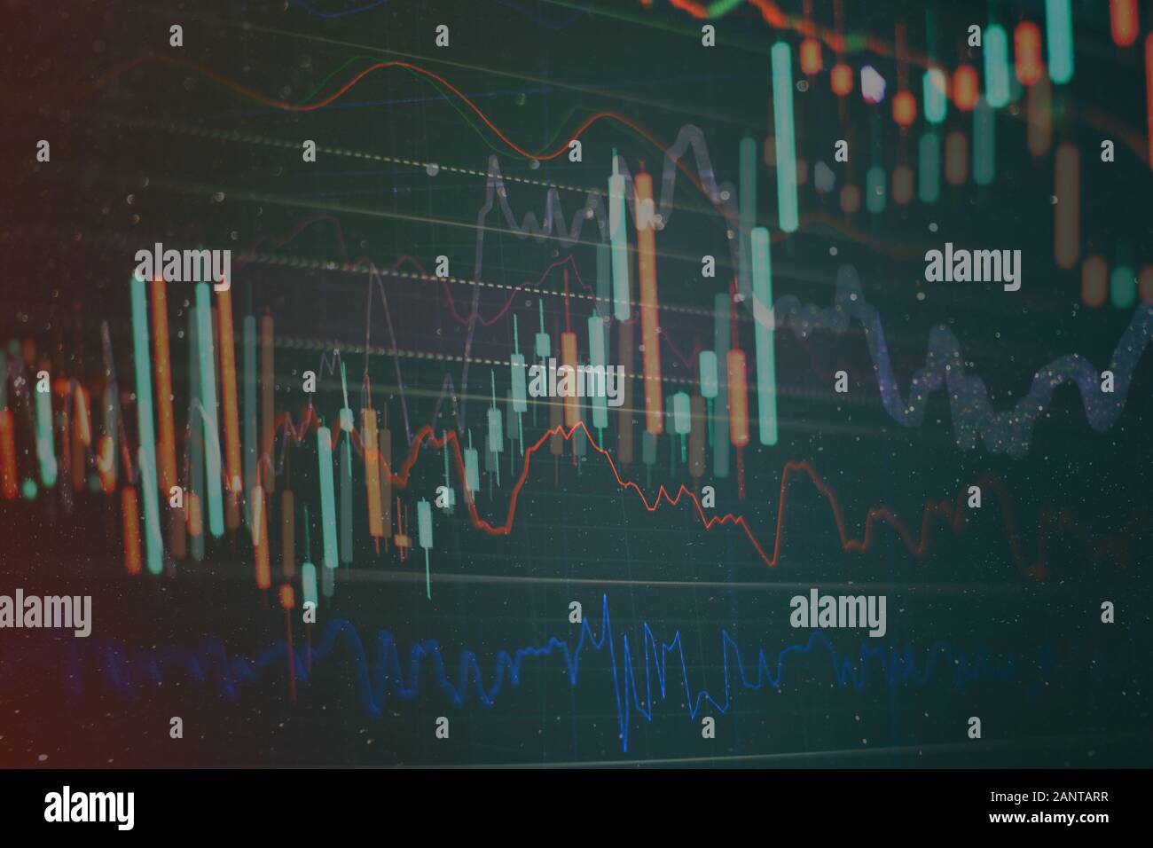 Professional technical analysis on the monitor of a computer. Fundamental  and technical analysis concept. Stock trading, crypto currency background  Stock Photo - Alamy