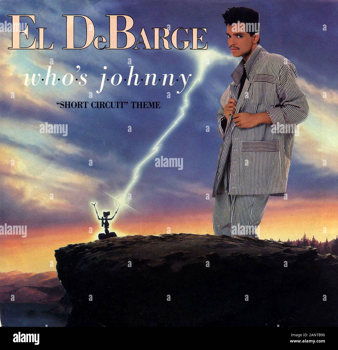 El DeBarge Who #39 s Johnny Classic vintage vinyl album Stock Photo Alamy