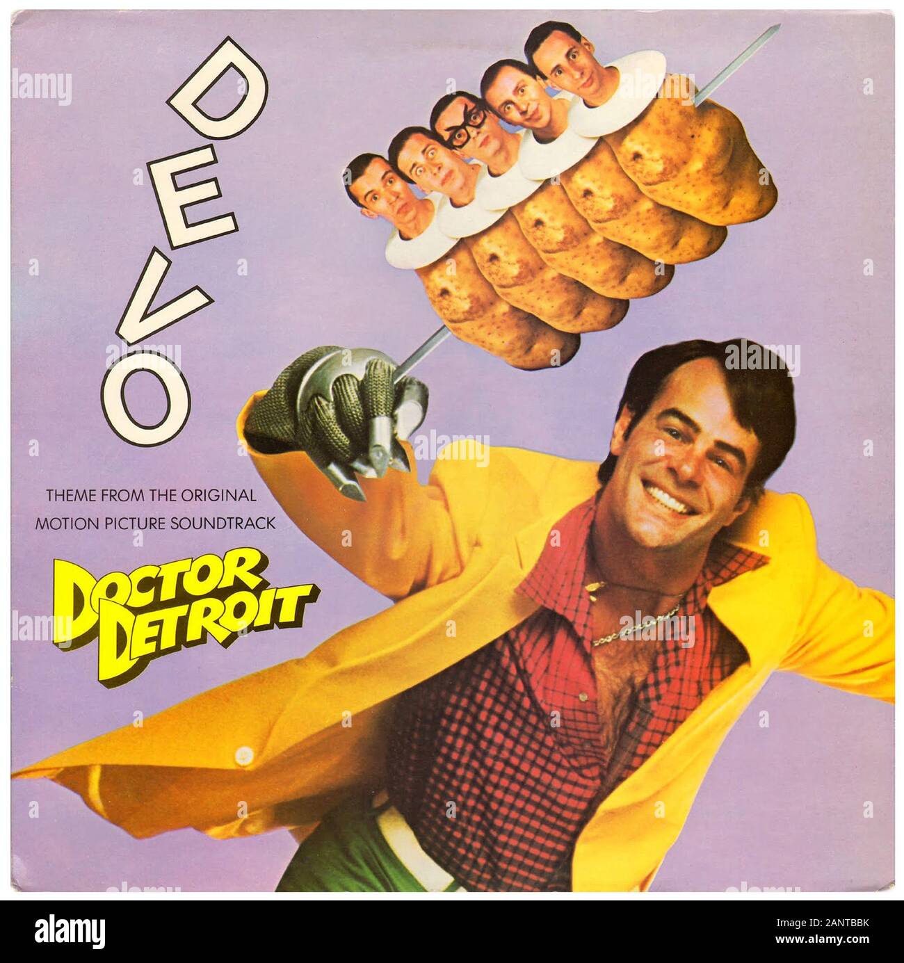 Devo - Theme From Doctor Detroit - Classic vintage vinyl album Stock Photo  - Alamy