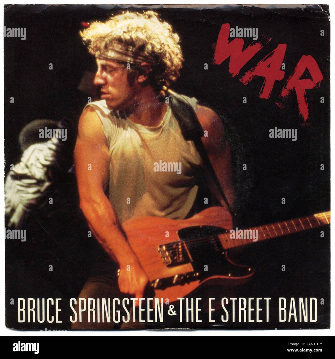 Bruce Springsteen & The E Street Band - War - Classic vintage vinyl album Stock Photo