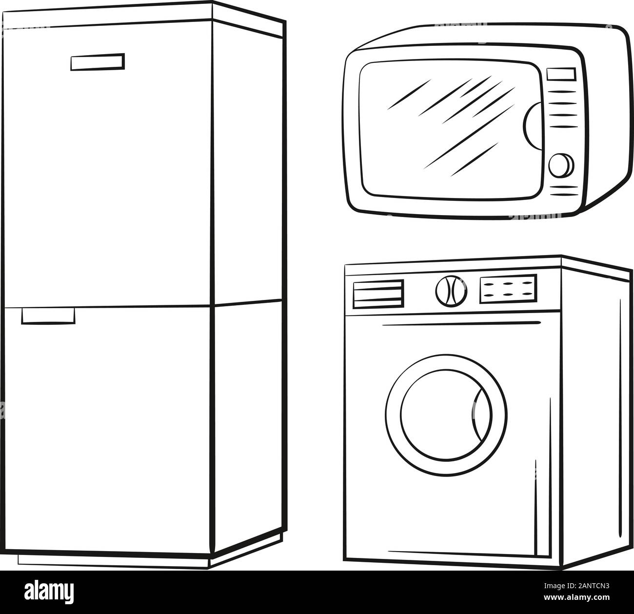 Set of Technical Equipment Stock Vector
