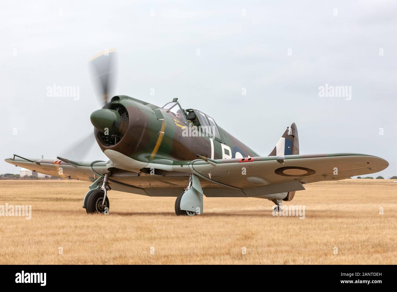 Commonwealth Aircraft Corporation CA-12 Boomerang VH-XBL an Australian designed and built fighter aircraft used by the Royal Australian Air Force (RAA Stock Photo
