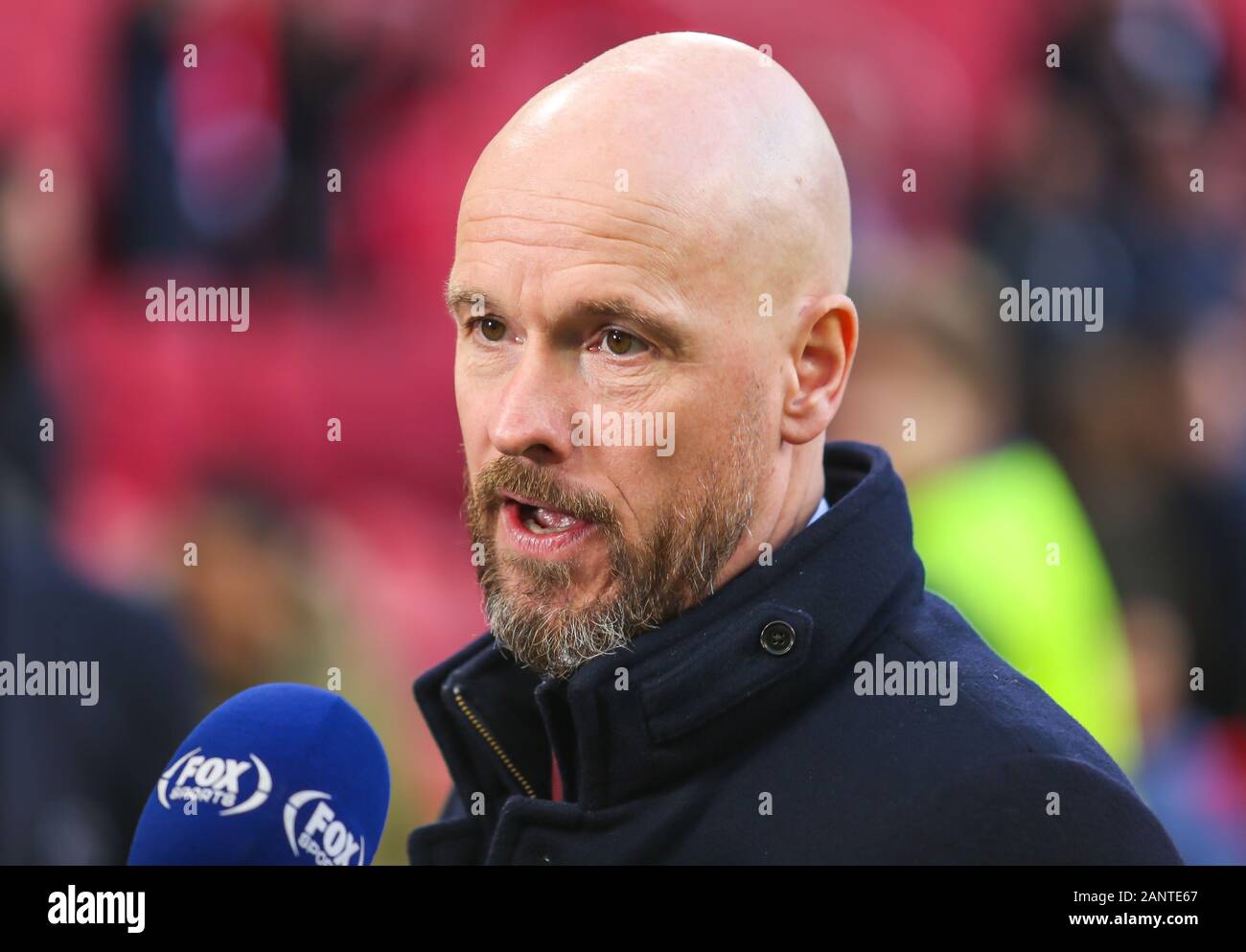 AMSTERDAM, 17-09-2019 JohanCruyff Arena , Champions League Football season  2019 / 2020 .Ajax coach Erik ten Hag during the match Ajax - Lille Stock  Photo - Alamy