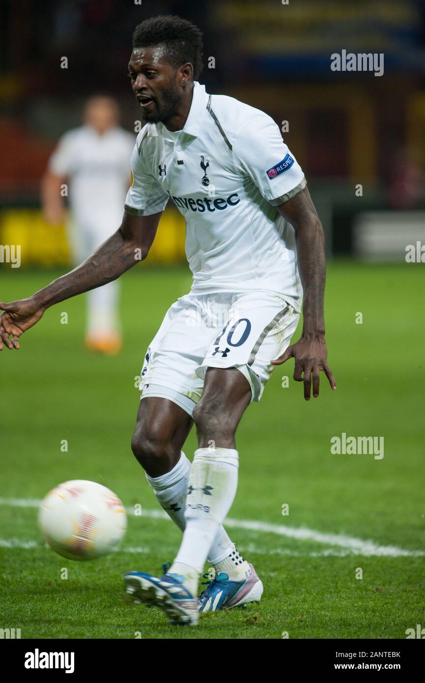 Maillot Tottenham 2012-2013 Domicile - Emmanuel Adebayor Taille M - Porté