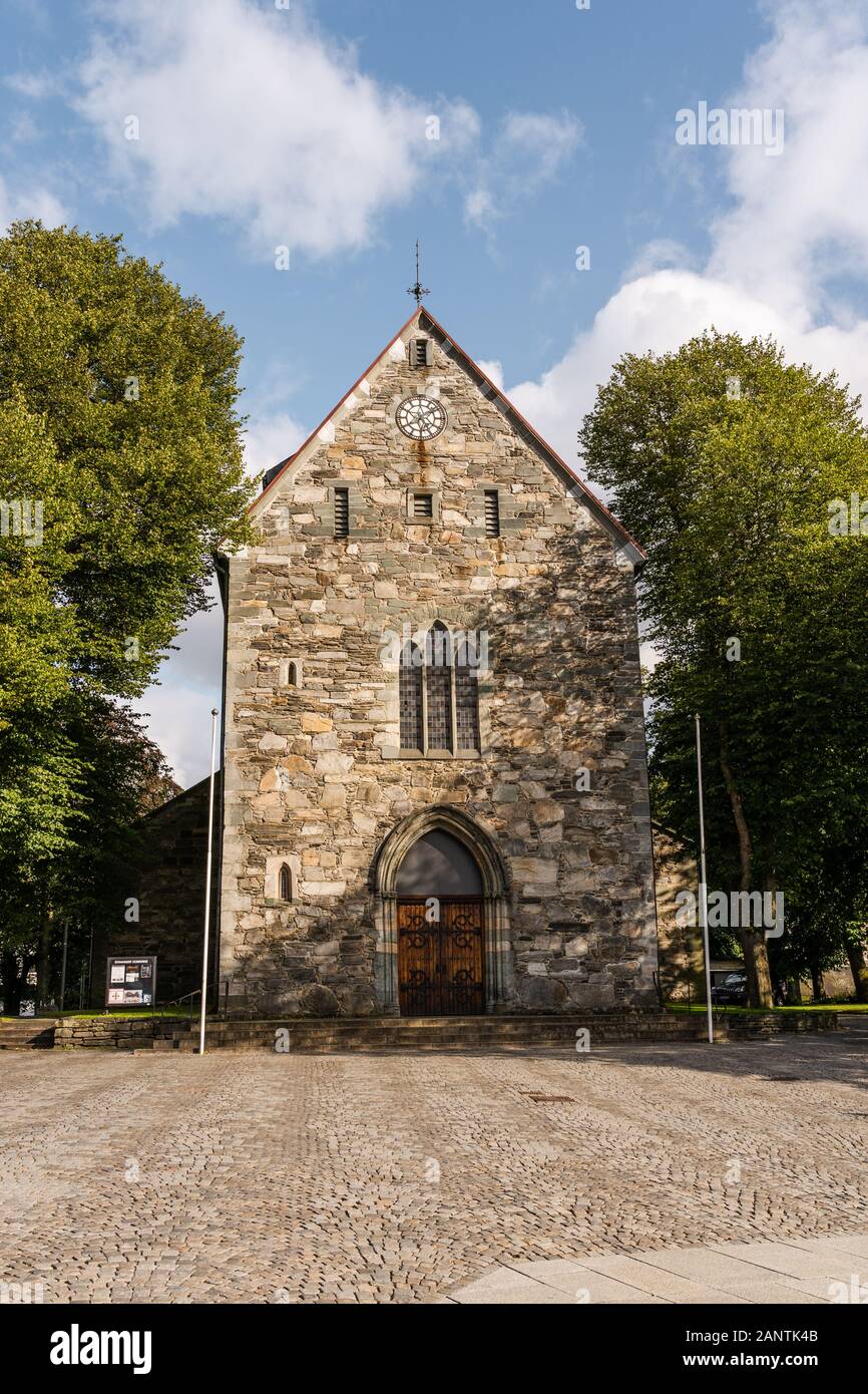 Editorial 09.02.2019 Stavanger Norway The old Cathedral of the city on a bright day Stock Photo