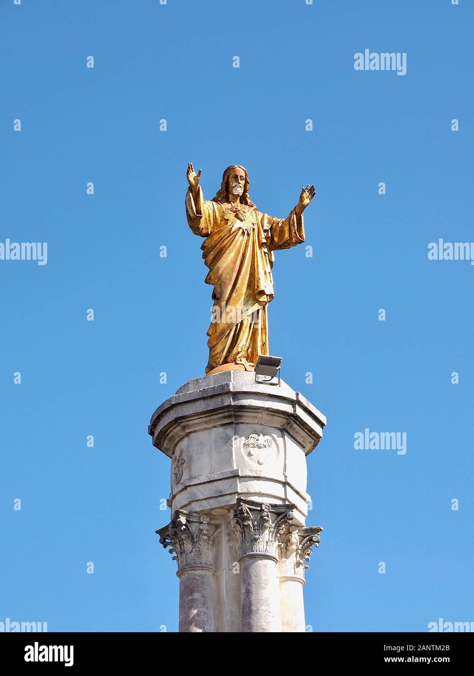 Statue of Jesus Christ in Fatima in the Centro region of Portugal Stock  Photo - Alamy