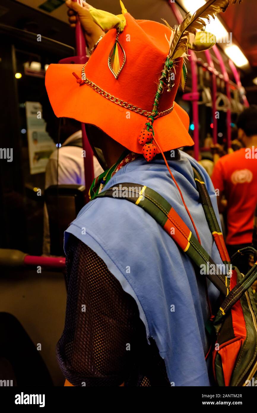 people wear colorful traditional cloth back view Stock Photo Alamy