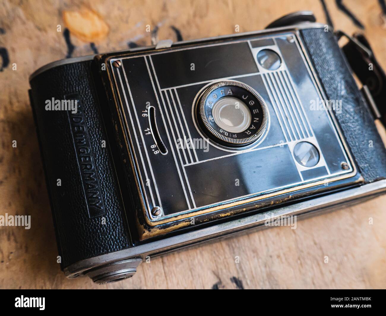 Retro Foldaway Camera Stock Photo