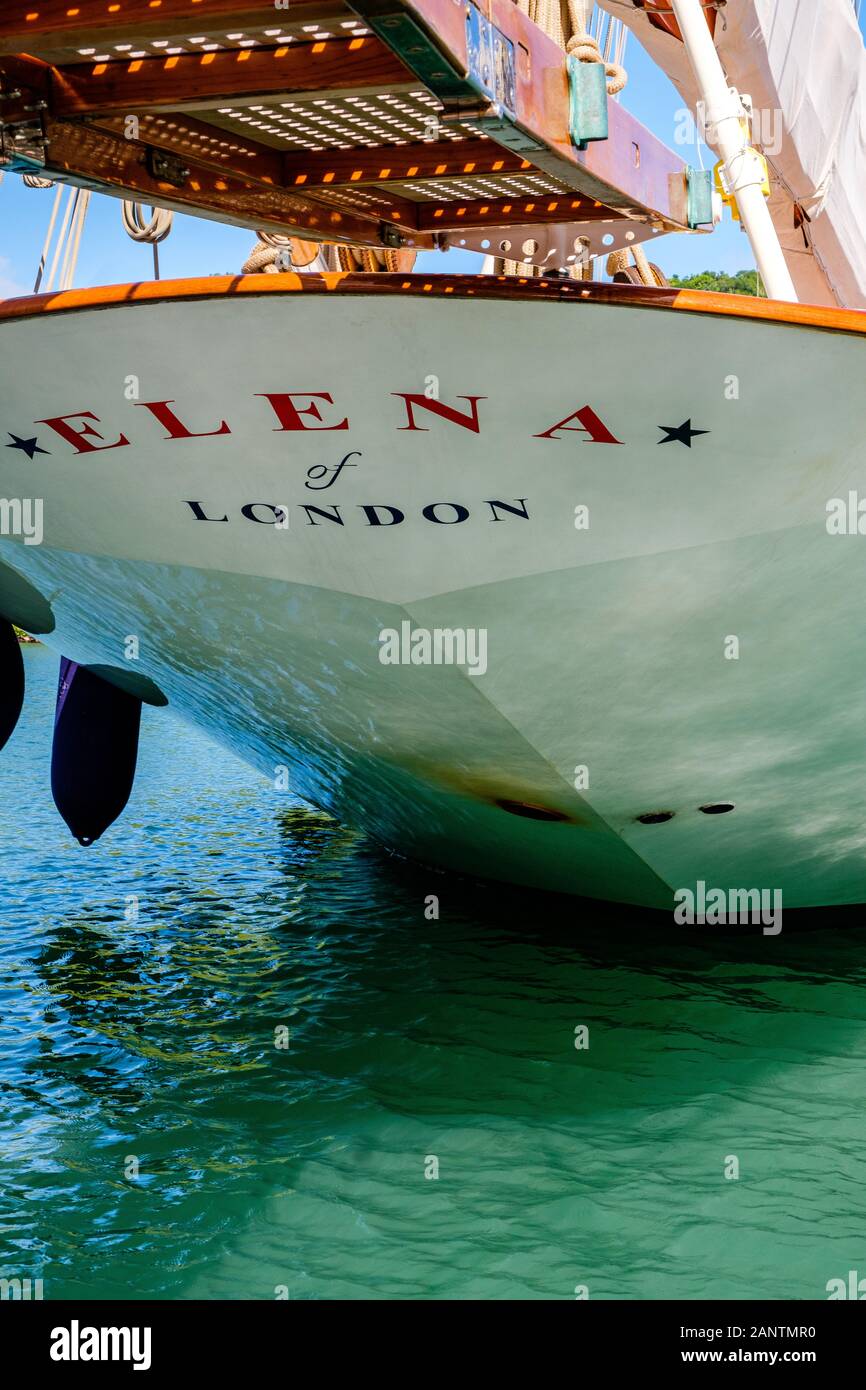 Luxury Yacht Elena of London, Nelson's Dockyard, English Harbour