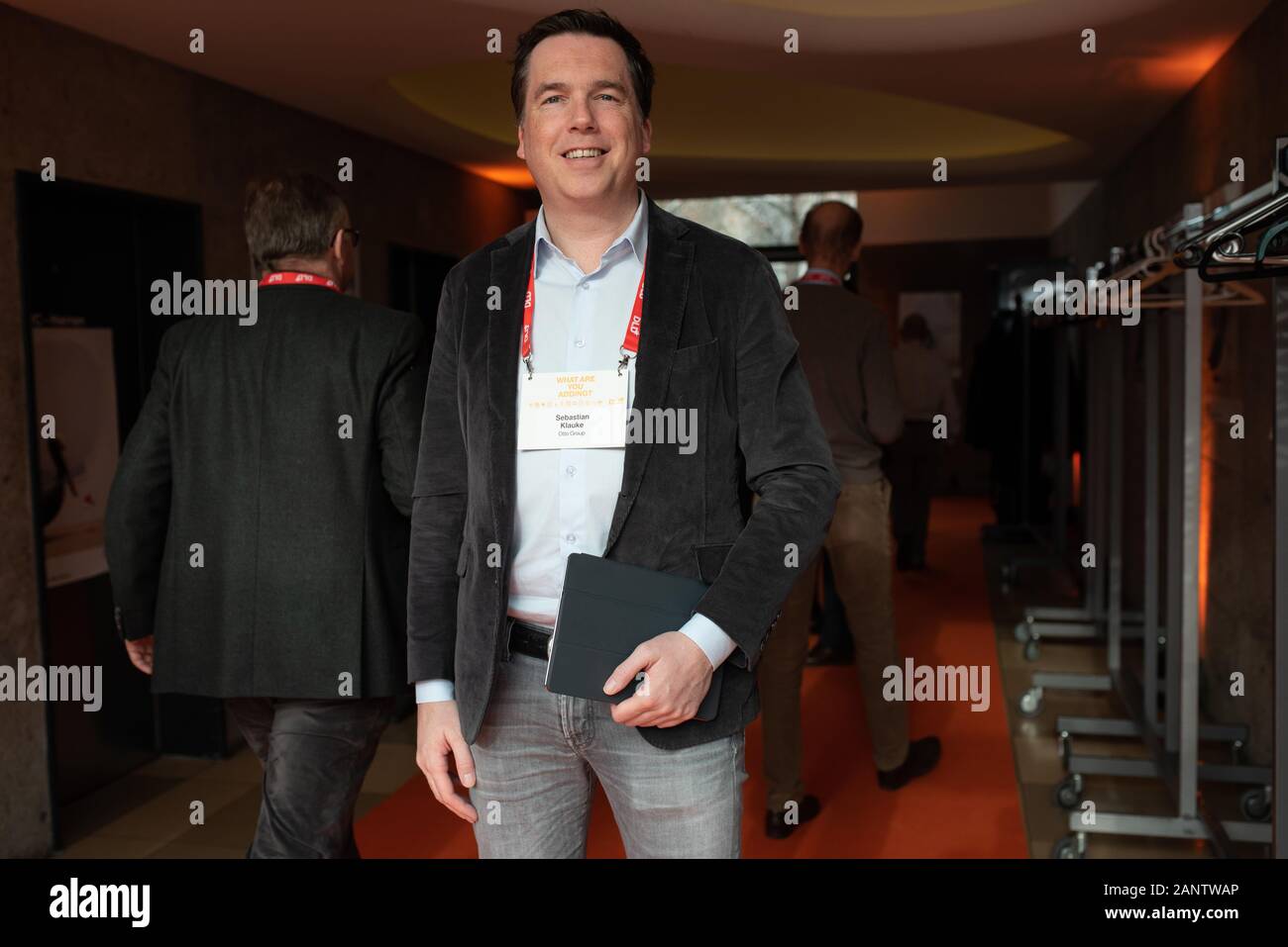 Munich, Germany. 19th Jan, 2020. Sebastian Klauke (Otto Group) poses for a picture at DLD Munich Conference 2020, Europe's big innovation conference, Alte Kongresshalle, Munich, January 18- 20, 2020 Picture Alliance for DLD/Hubert Burda Media | usage worldwide Credit: dpa/Alamy Live News Stock Photo