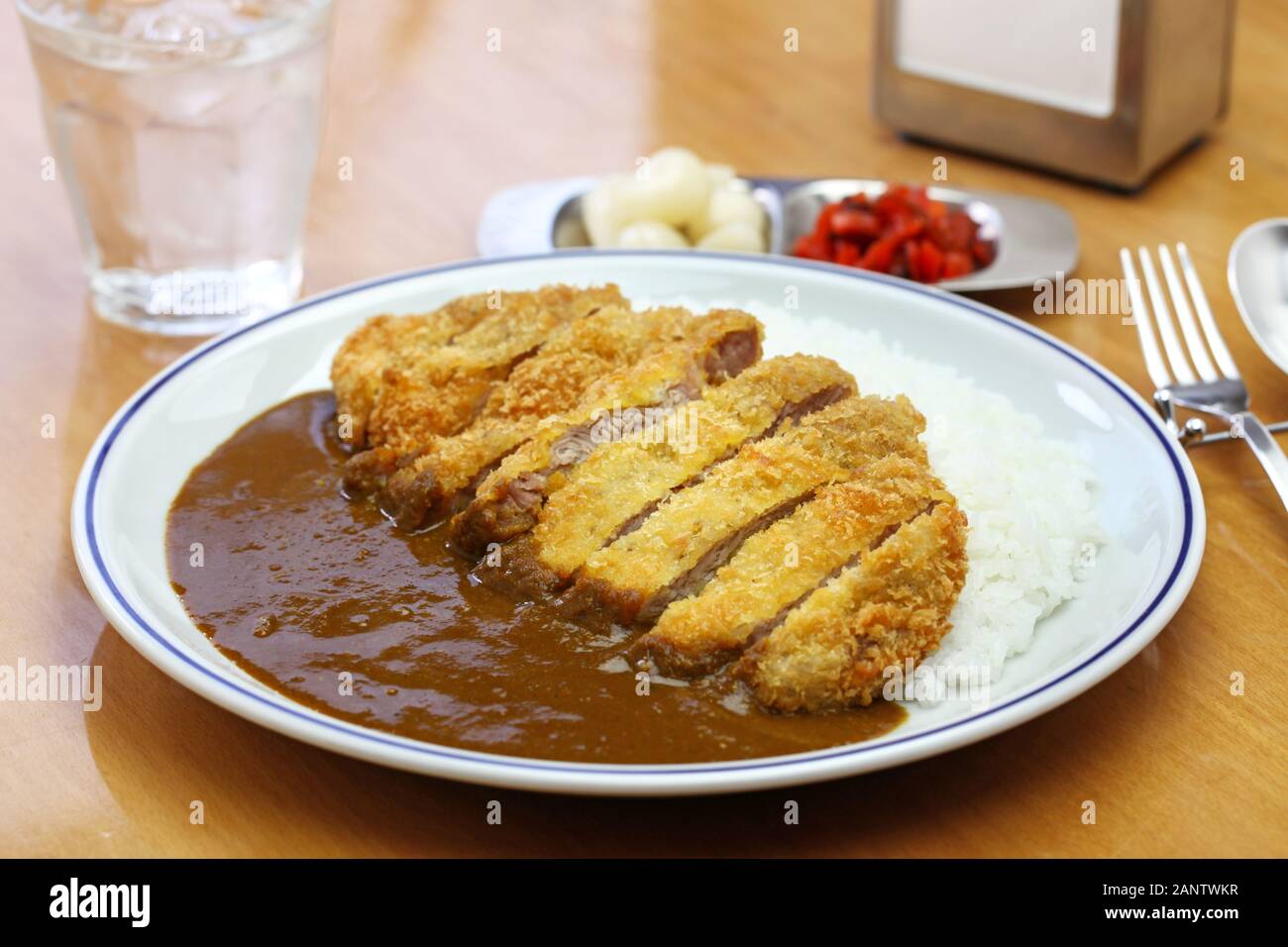 japanese katsu curry, japanese curry with pork cutlet Stock Photo - Alamy