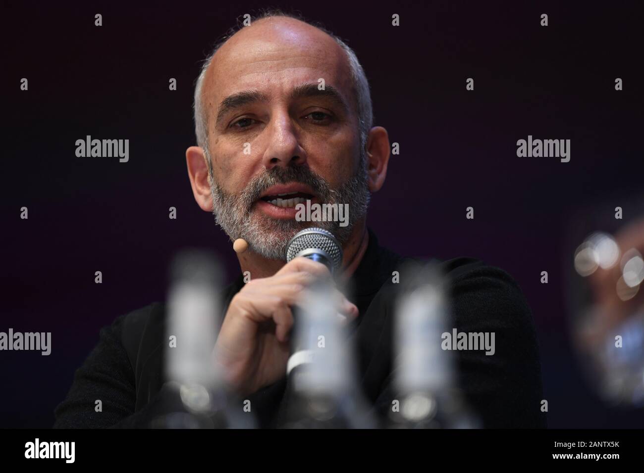 19 January 2020, Bavaria, Munich: Gadi Amit (President, Principal Designer & Owner of NewDealDesign LLC) during the panel discussion at DLD Munich Conference 2020, Europe’s big innovation conference, Alte Kongresshalle, Munich, January 18– 20, 2020 Picture Alliance for DLD / Hubert Burda Media | usage worldwide Stock Photo