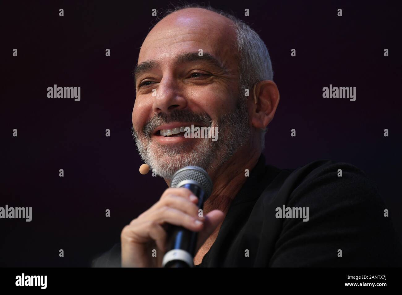 19 January 2020, Bavaria, Munich: Gadi Amit (President, Principal Designer & Owner of NewDealDesign LLC) during the panel discussion at DLD Munich Conference 2020, Europe’s big innovation conference, Alte Kongresshalle, Munich, January 18– 20, 2020 Picture Alliance for DLD / Hubert Burda Media | usage worldwide Stock Photo