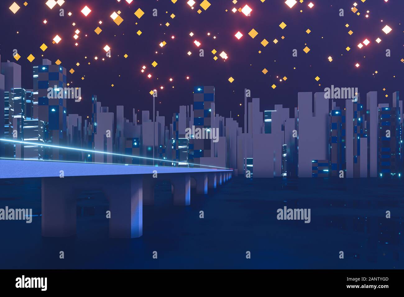 Town Rendering Drawing Drawing town buildings horizon hi-res stock photography and images - Alamy