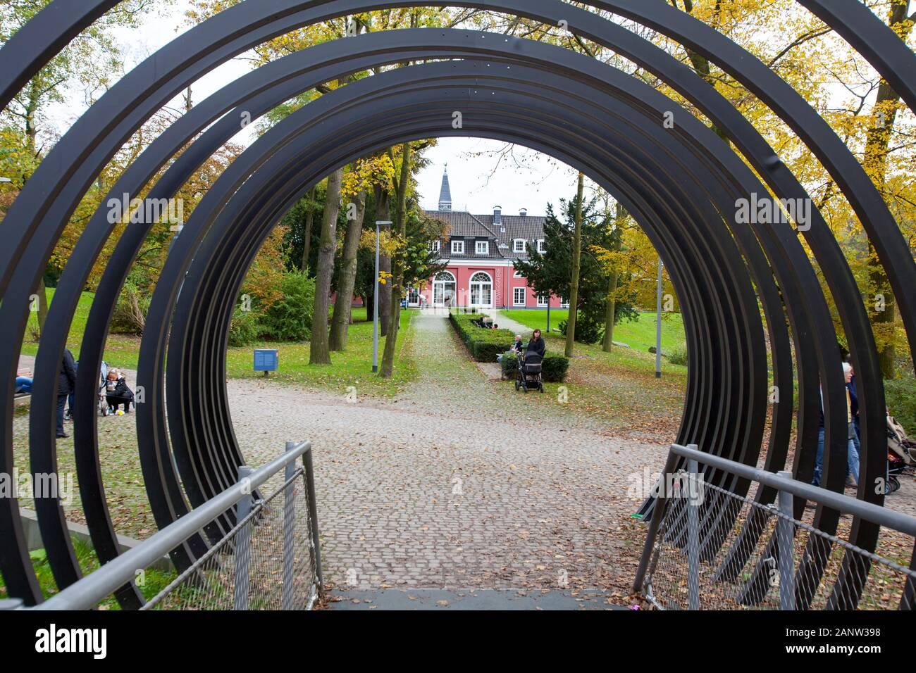 Slinky Springs to Fame, Schloss Oberhausen Castle, Oberhausen,  Germany Stock Photo