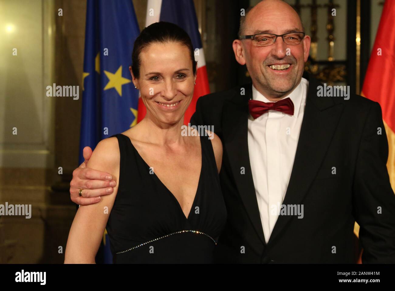 Detlef Scheele und Carmen Michaelis beim Matthiae-Mahl 2016 Stock Photo