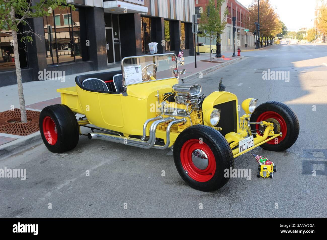 Vintage cars at Mother Road Festival in Springfield, Illinois Stock