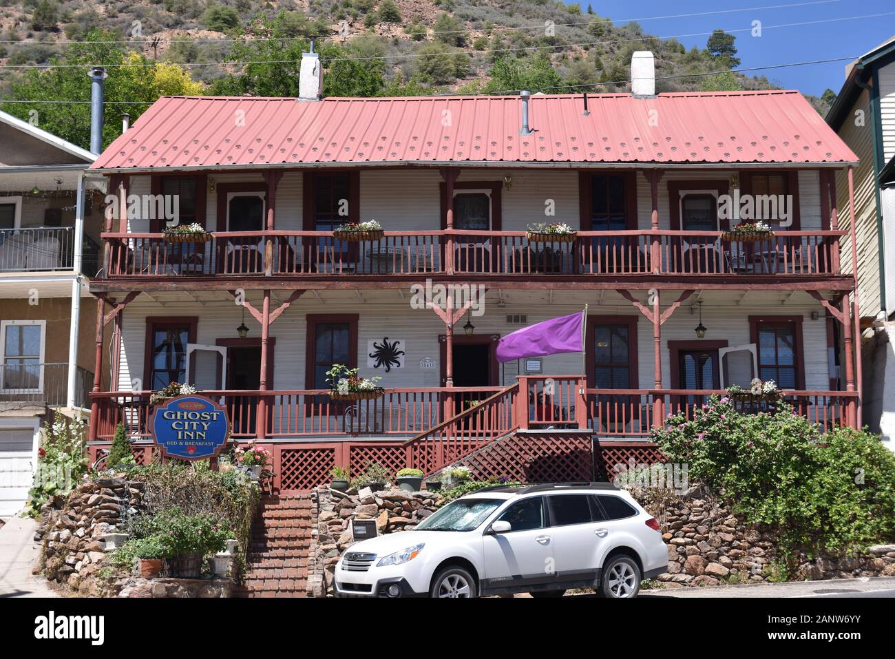 Jerome, AZ. U.S.A. May 18, 2018. A National Historical Landmark 1967