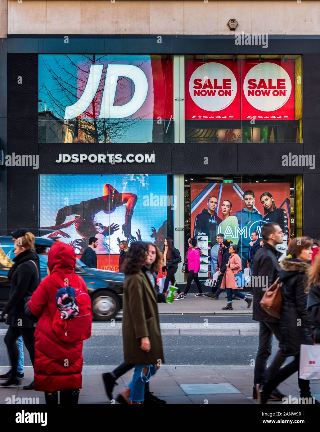 JD Sports Store Oxford Street Central London Stock Photo