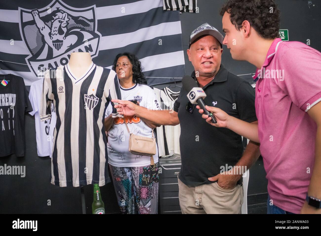 BELO HORIZONTE, MG - 19.01.2020: COLECIONADORES DE CAMISAS DO