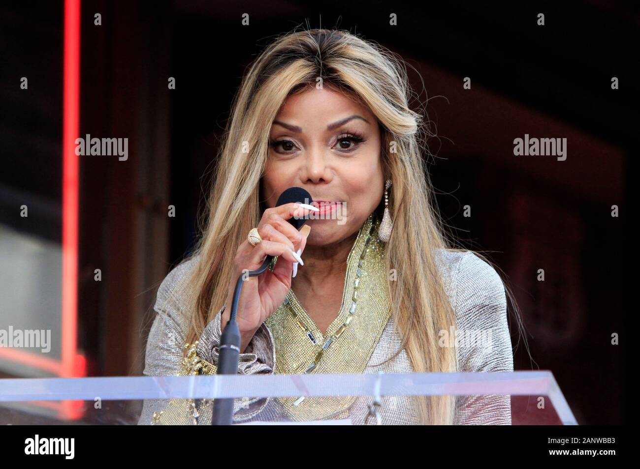 La Toya Jackson at the award ceremony for Andy Madadian on the ...