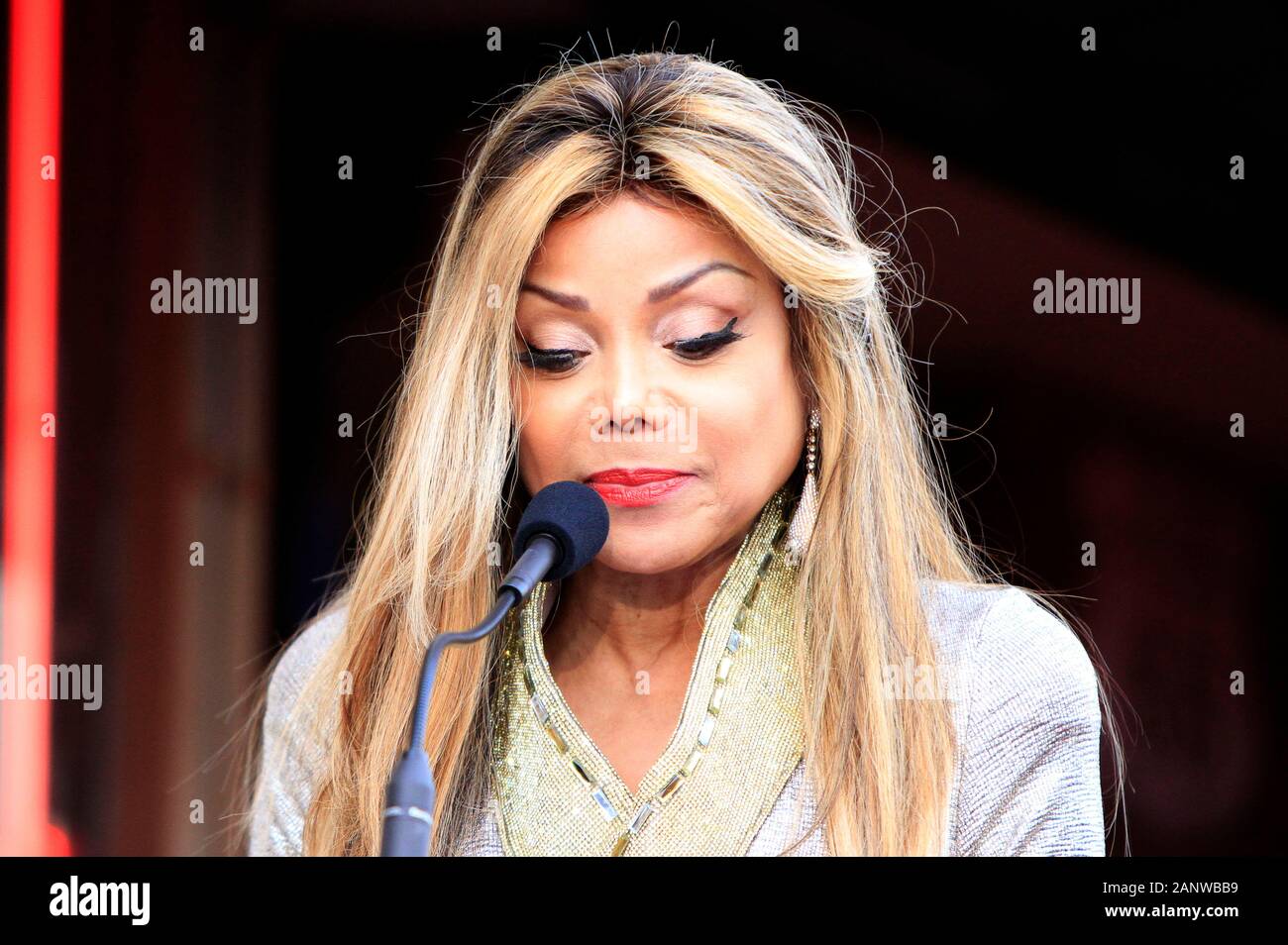 La Toya Jackson at the award ceremony for Andy Madadian on the ...