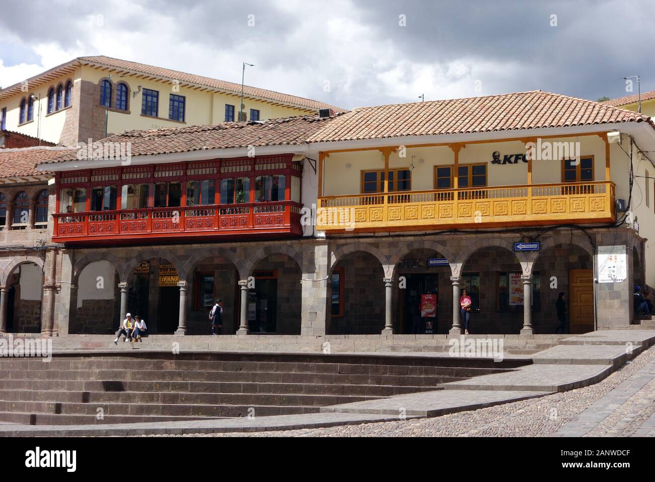 downtown, Cuzco, Cusco, Peru, South America, UNESCO World Heritage Site