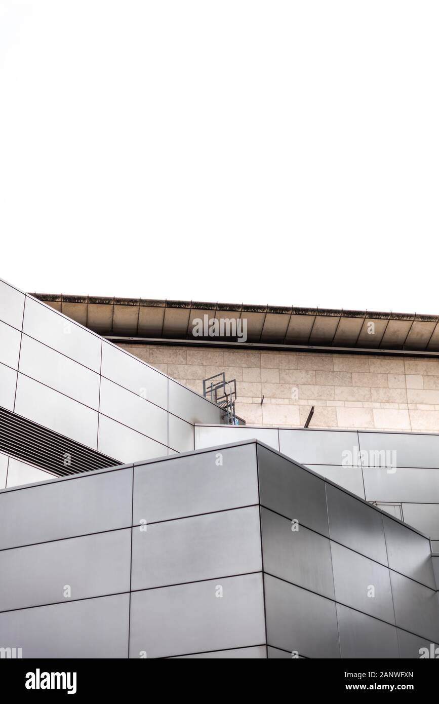 modern roof with angular architectural design stairs steel uk ...