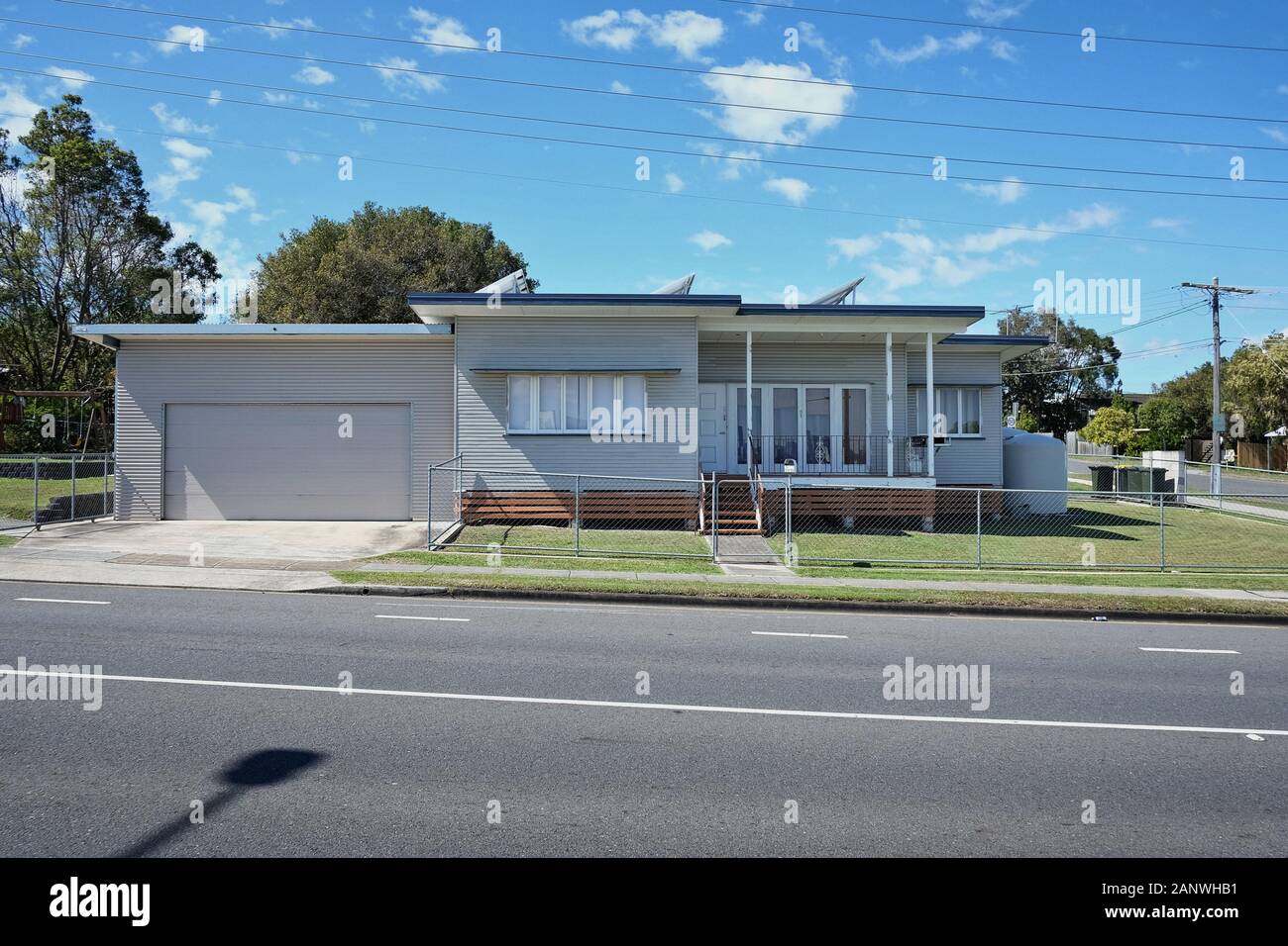 Post War Homes in Brisbane. Well kept suburban house, low set 50s 60s