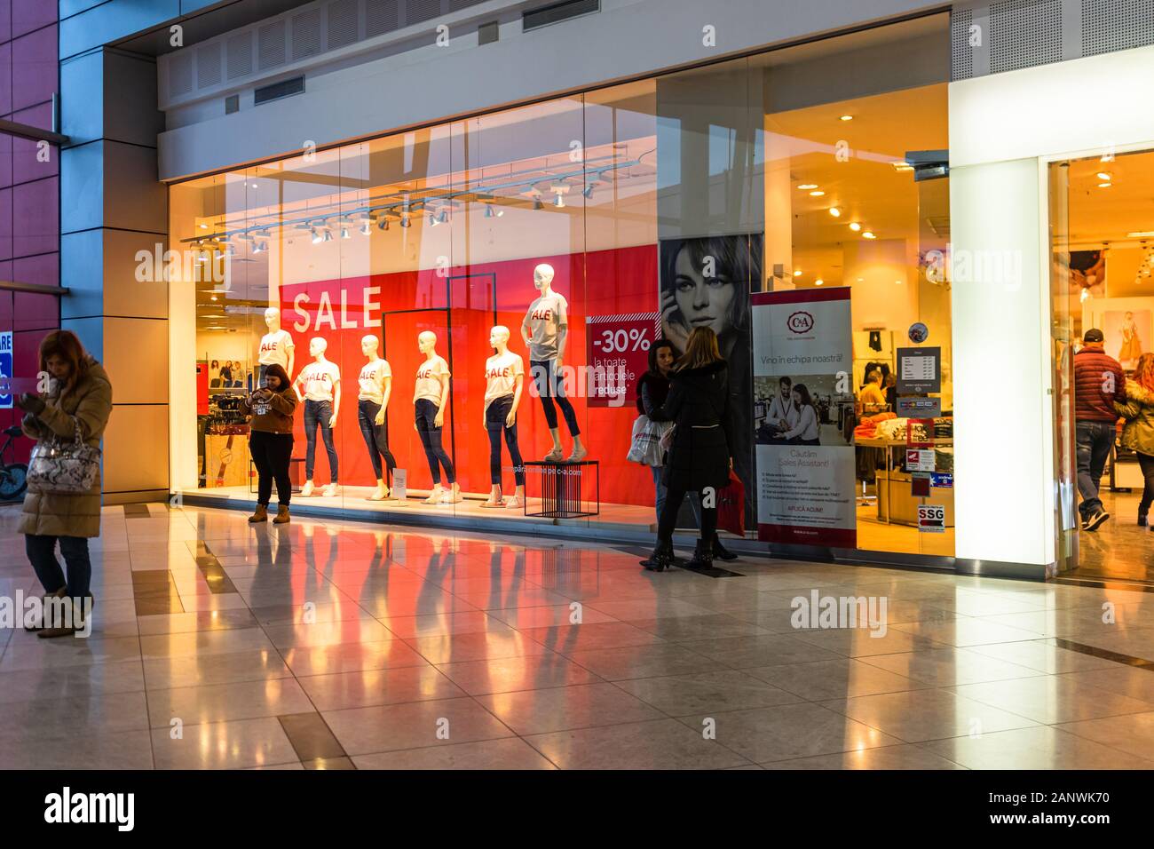 Special offer poster in supermarket hires stock photography and images