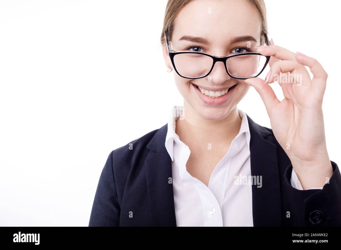 adjusting glasses