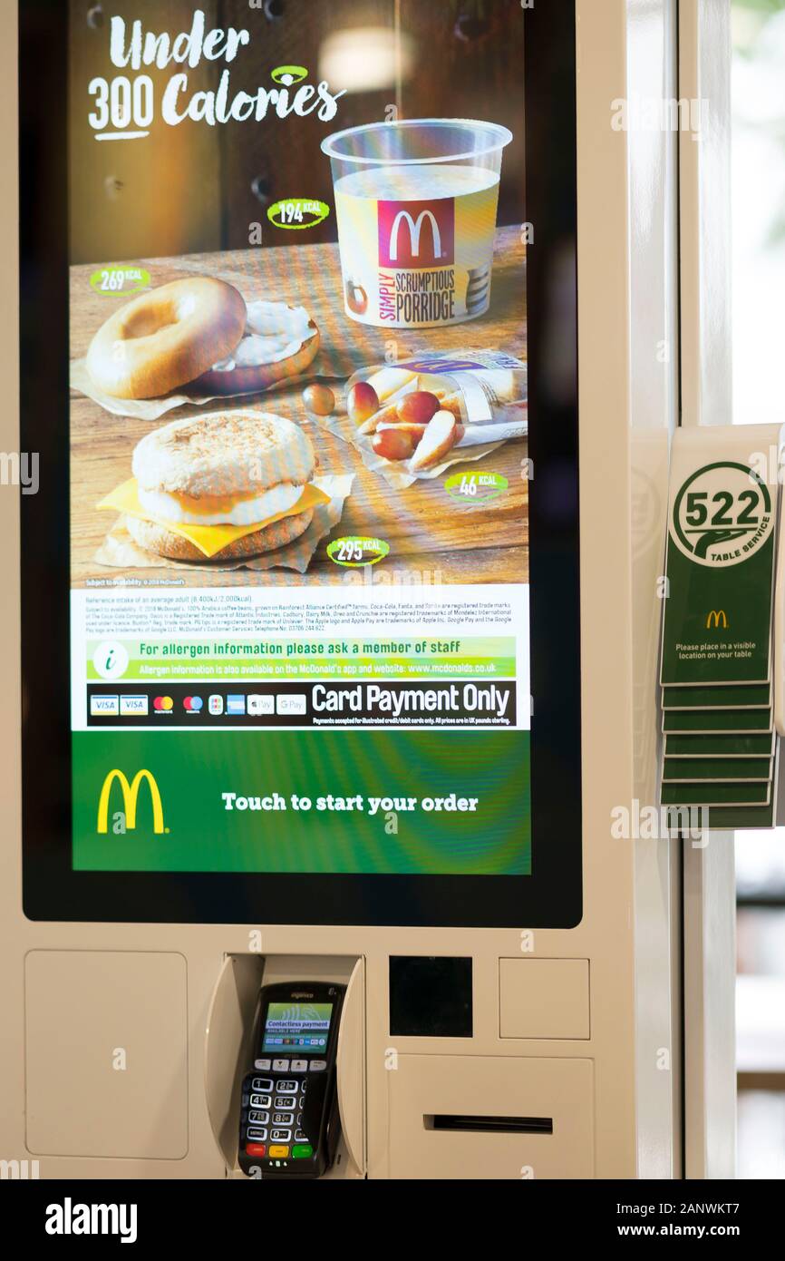 self service mcdonalds machine