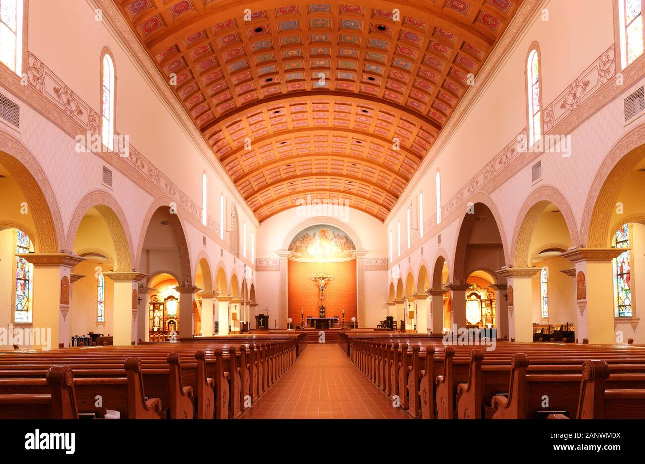 The interior of Cathedral of Saint Augustine Stock Photo Alamy