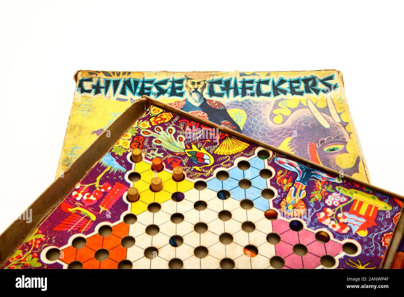 vintage chinese checkers game
