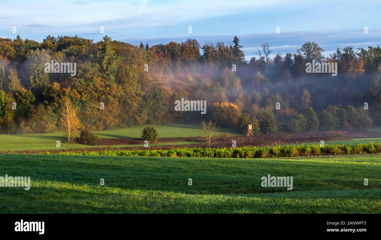 Herbstliche Morgenstimmung Stock Photo