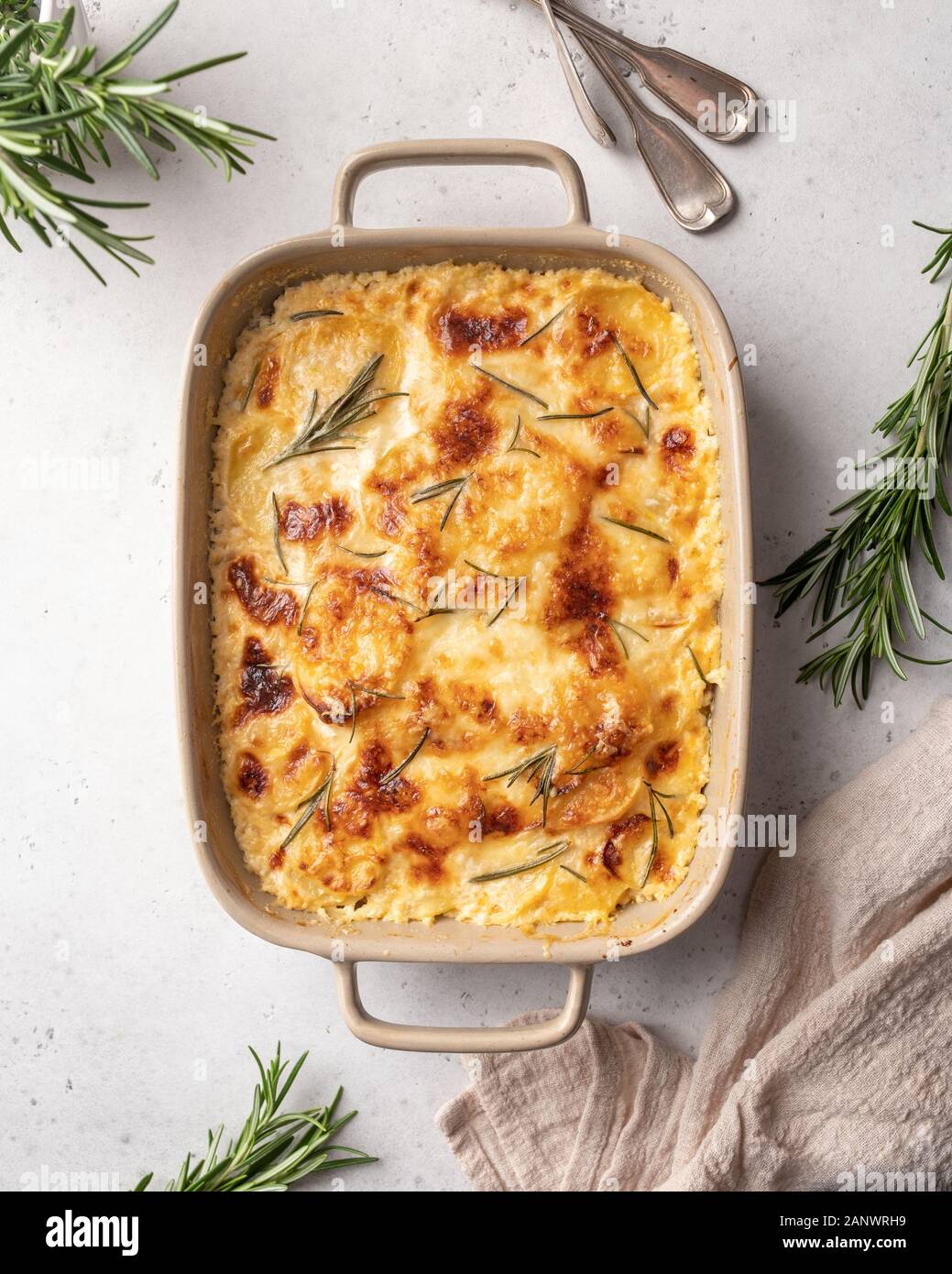 Potato Casserole With Cream Gratin Dauphinois French Cuisine