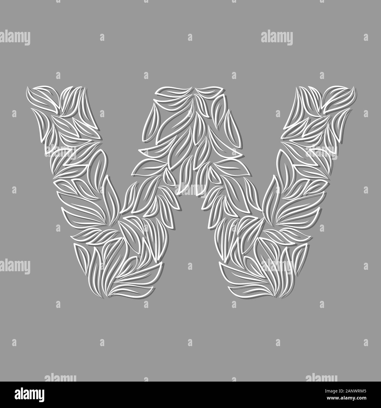 Letter W Black and White Stock Photos & Images - Alamy